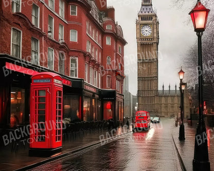 London Street 10’x8’ Fleece (120 x 96 inch) Backdrop