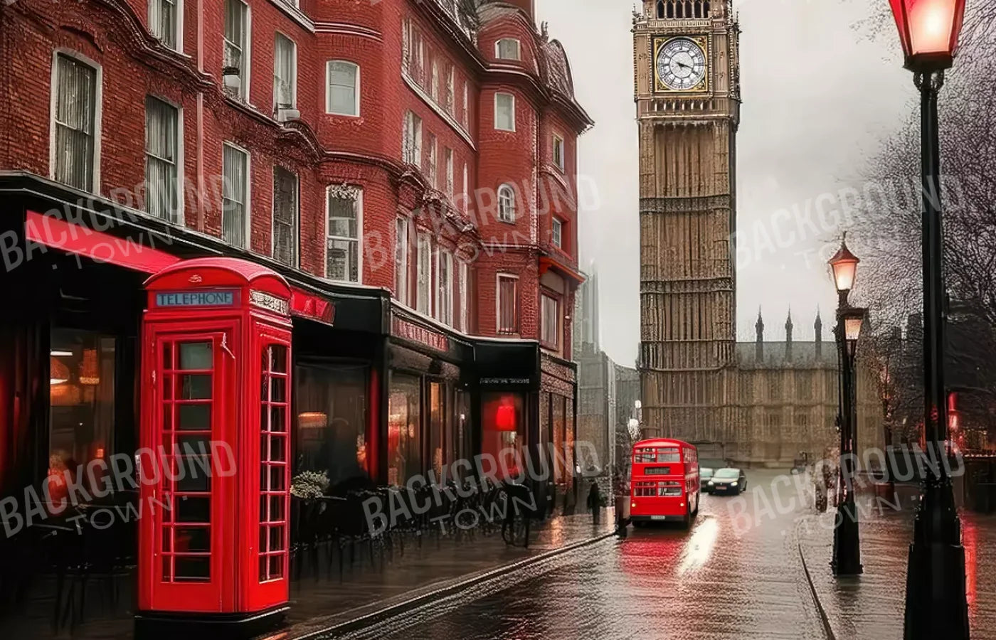 London Street 14’x9’ UltraCloth (168 x 108 inch) Backdrop
