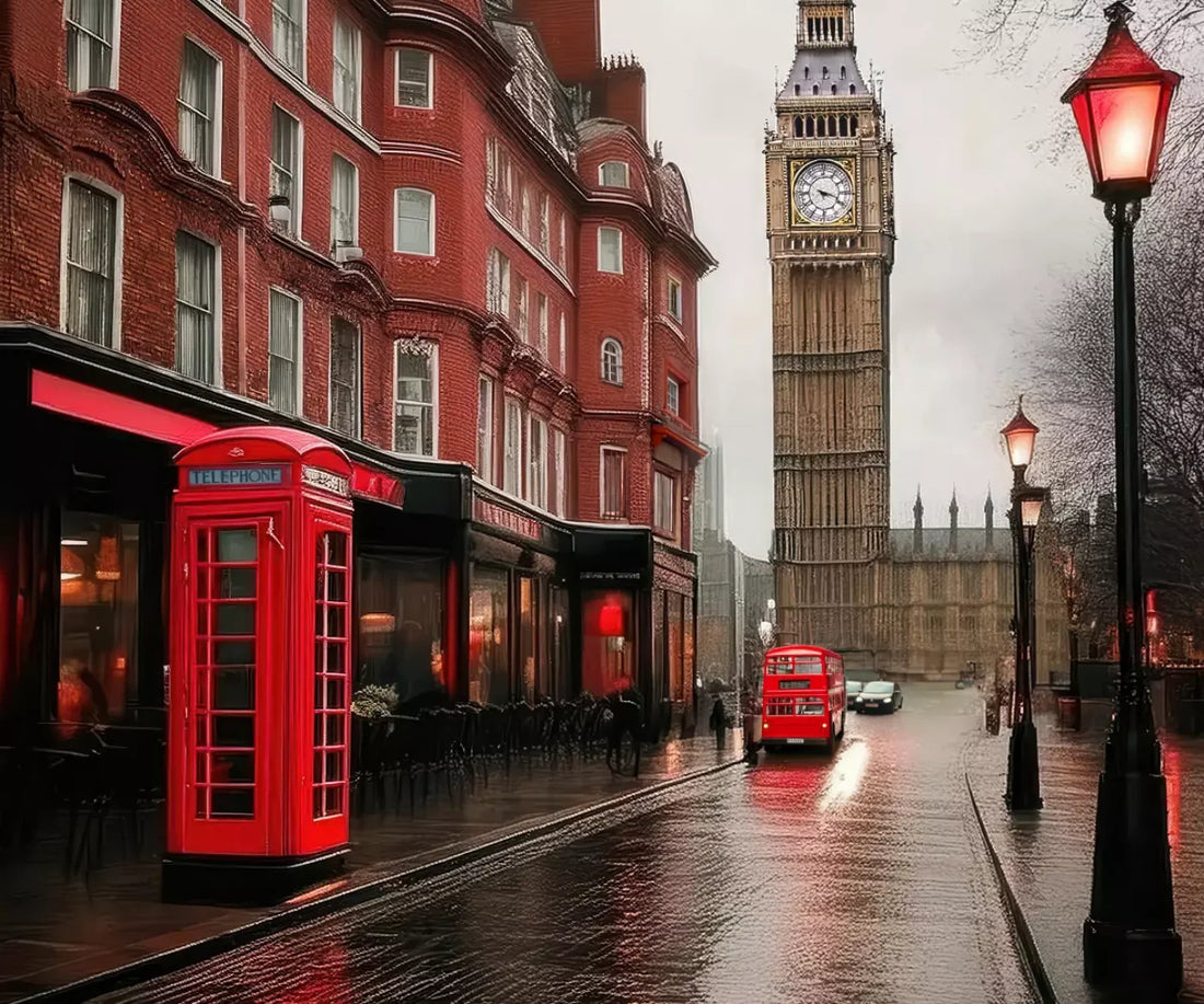 London Street 5’x4’2 Fleece (60 x 50 inch) Backdrop