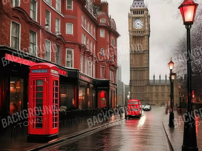 London Street 8’x6’ Fleece (96 x 72 inch) Backdrop