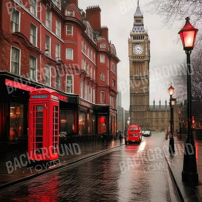 London Street 8’x8’ Fleece (96 x 96 inch) Backdrop