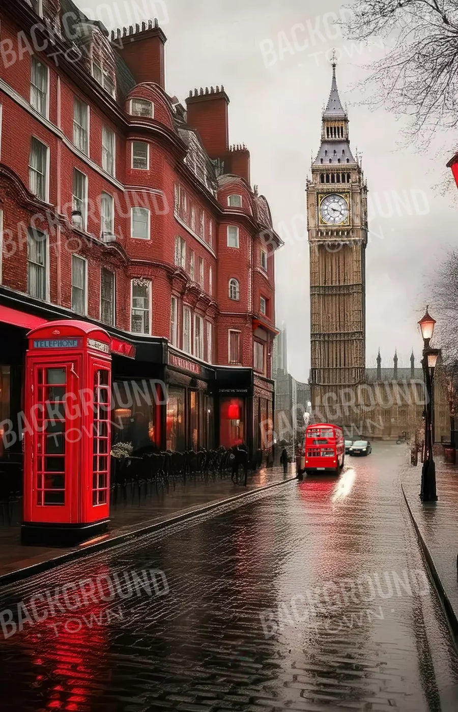 London Street 9’x14’ UltraCloth (108 x 168 inch) Backdrop