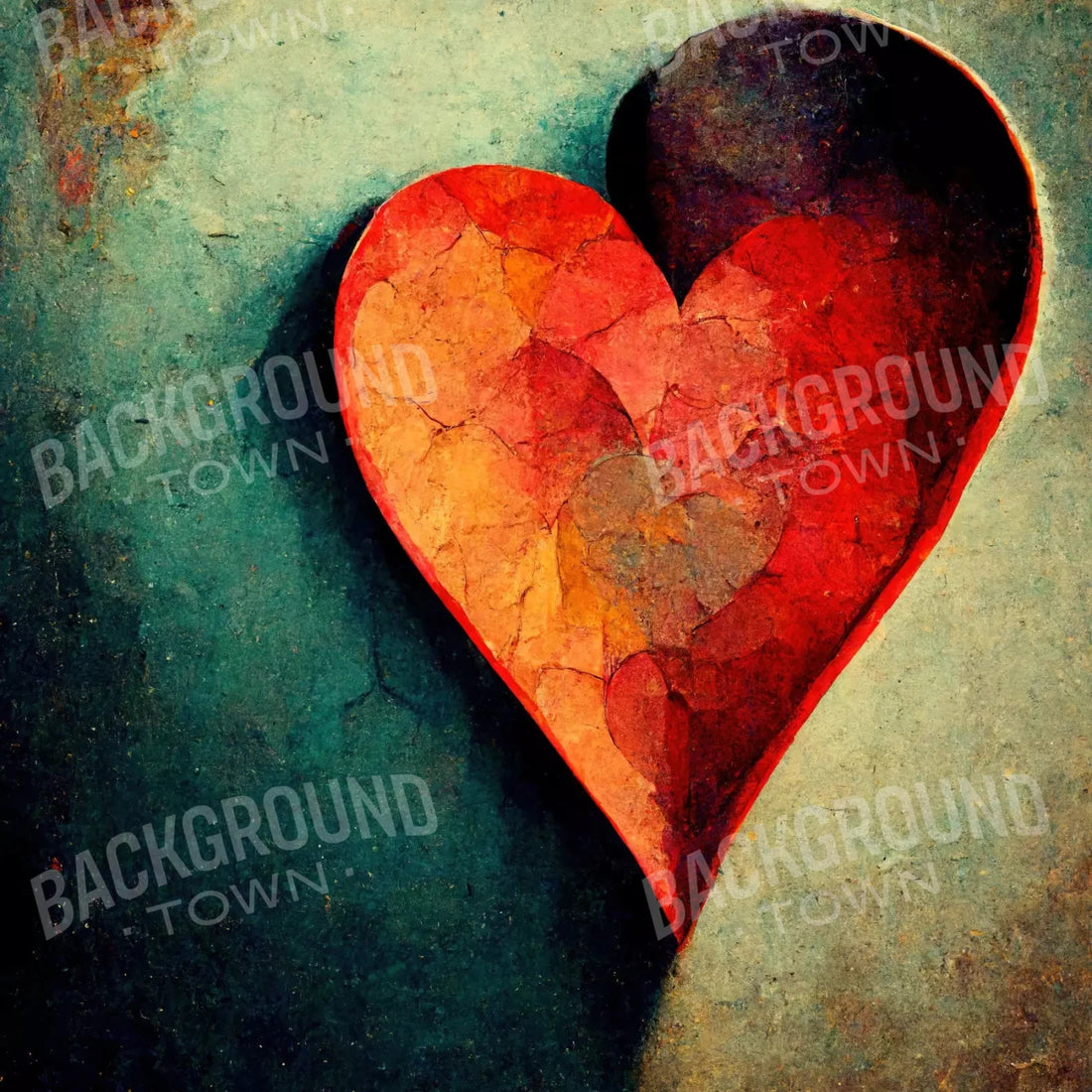 Red Valentines Day Backdrop for Photography