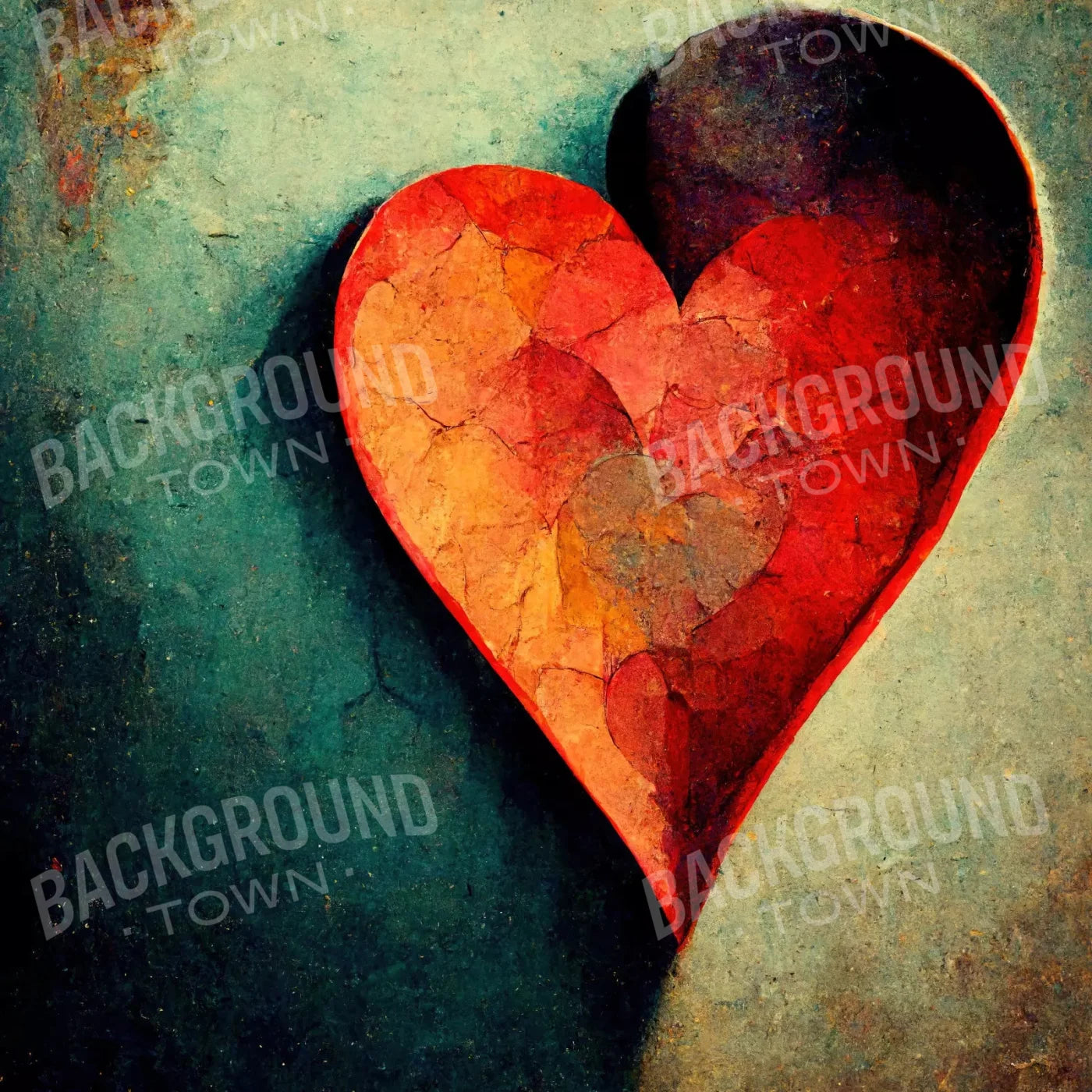 Red Valentines Day Backdrop for Photography