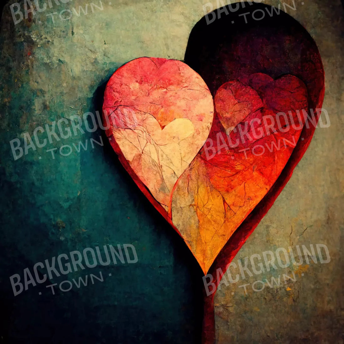 Red Valentines Day Backdrop for Photography