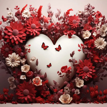 Love Heart Garden 10’X10’ Ultracloth (120 X Inch) Backdrop