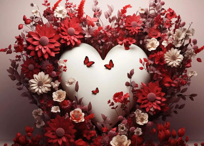 Love Heart Garden 7’X5’ Ultracloth (84 X 60 Inch) Backdrop