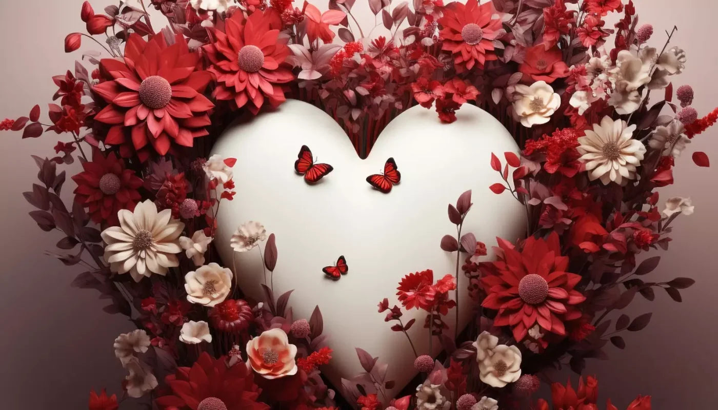 Love Heart Garden 14’X8’ Ultracloth (168 X 96 Inch) Backdrop