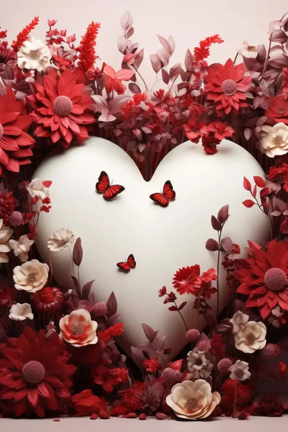 Love Heart Garden 8’X12’ Ultracloth (96 X 144 Inch) Backdrop