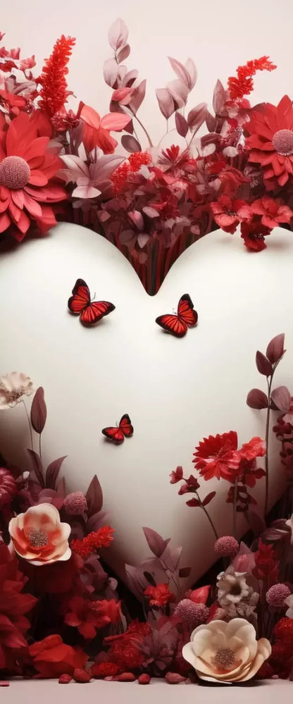 Love Heart Garden 5’X12’ Ultracloth For Westcott X-Drop (60 X 144 Inch) Backdrop