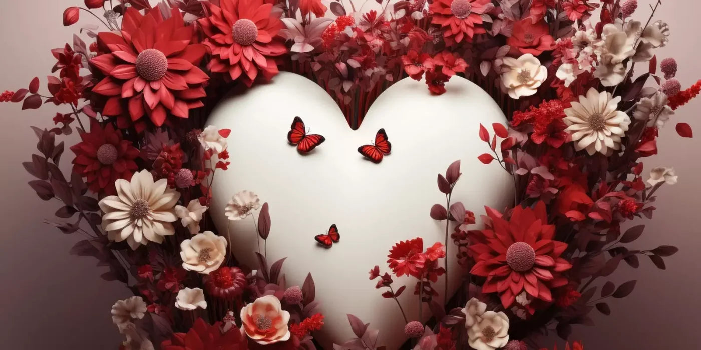 Love Heart Garden 20’X10’ Ultracloth (240 X 120 Inch) Backdrop