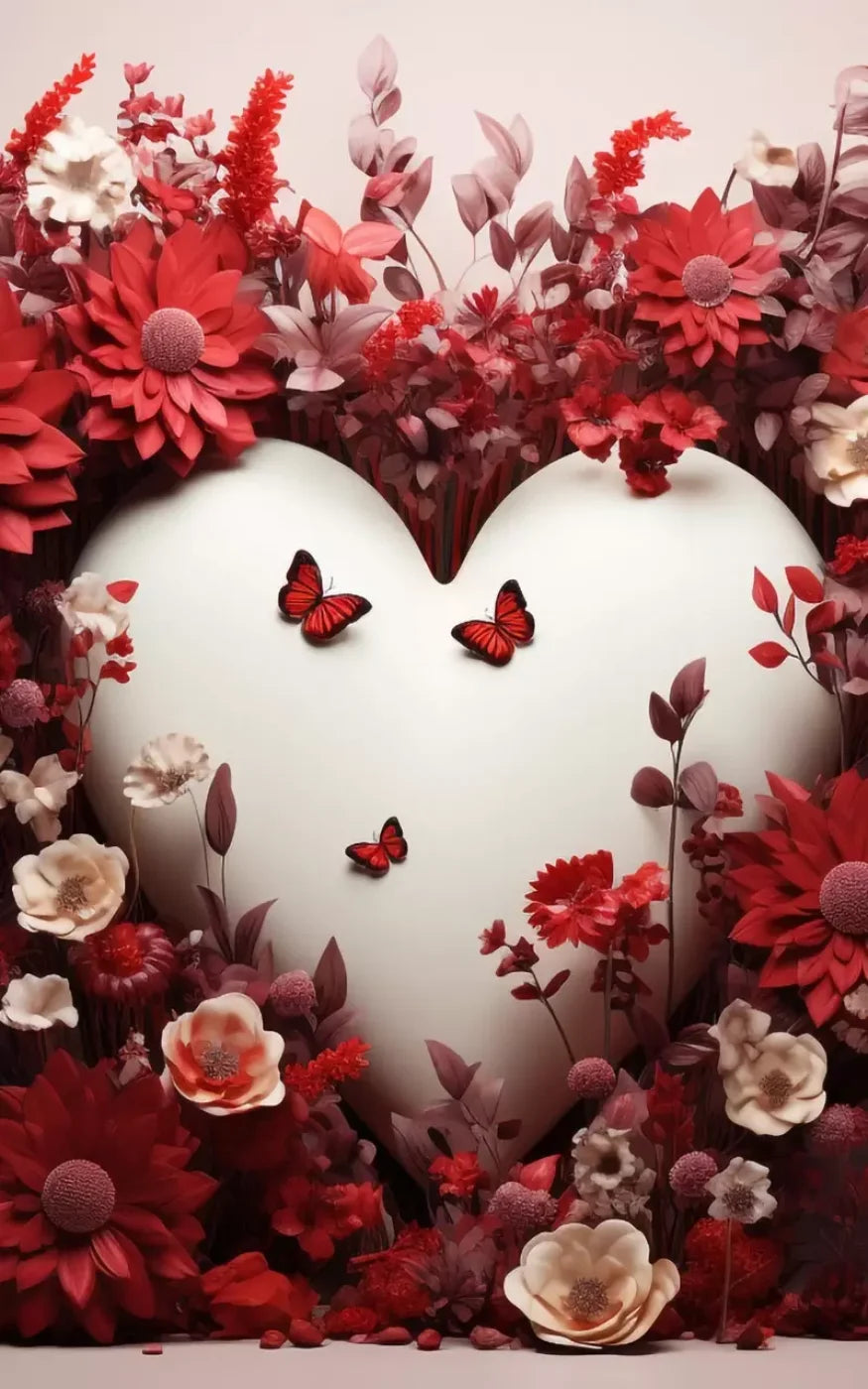 Love Heart Garden 10’X16’ Ultracloth (120 X 192 Inch) Backdrop