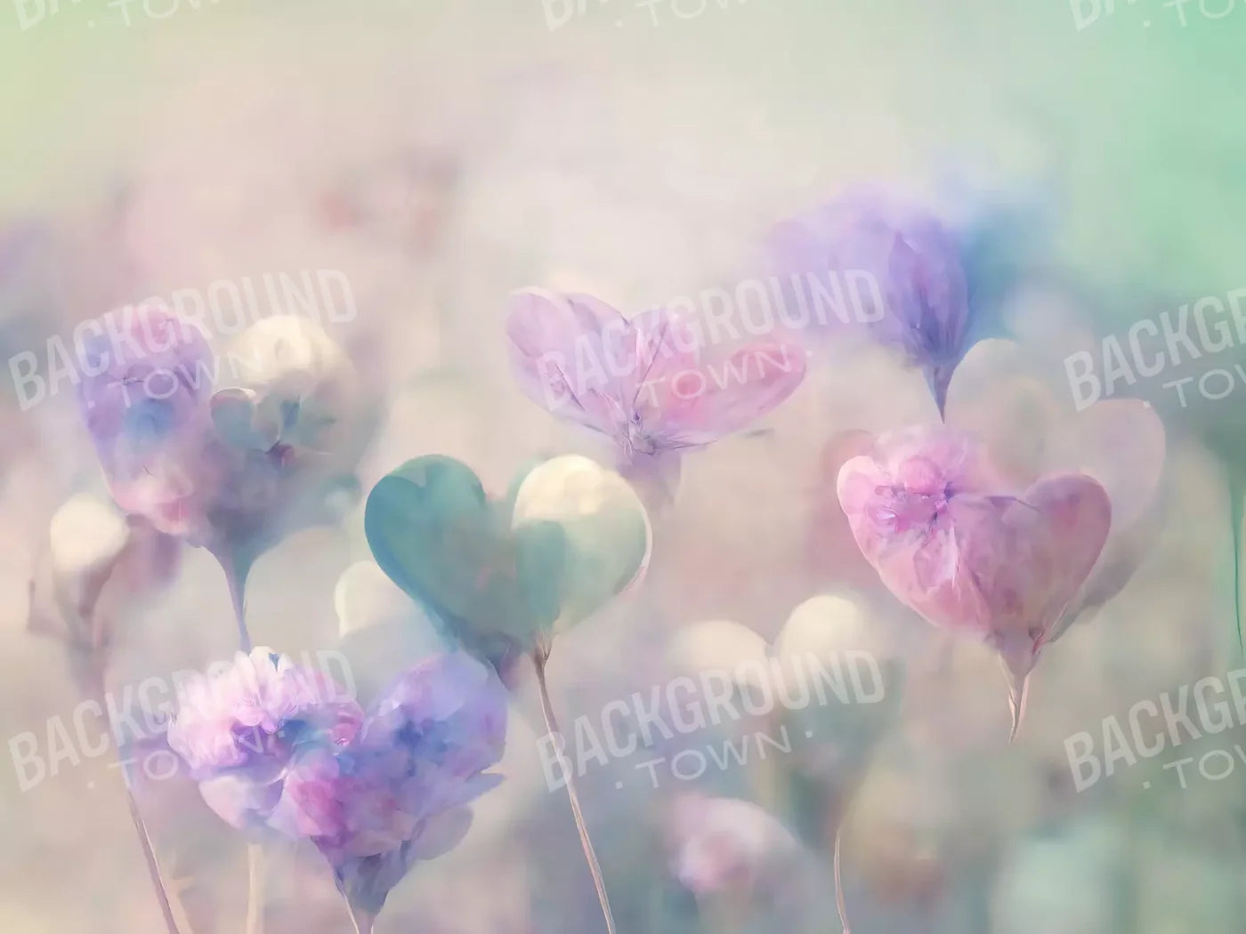 Love Is In The Air Ii 68X5 Fleece ( 80 X 60 Inch ) Backdrop