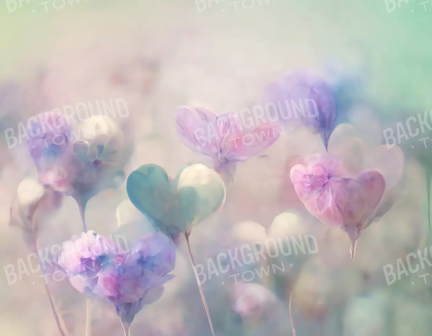 Love Is In The Air Ii 8X6 Fleece ( 96 X 72 Inch ) Backdrop