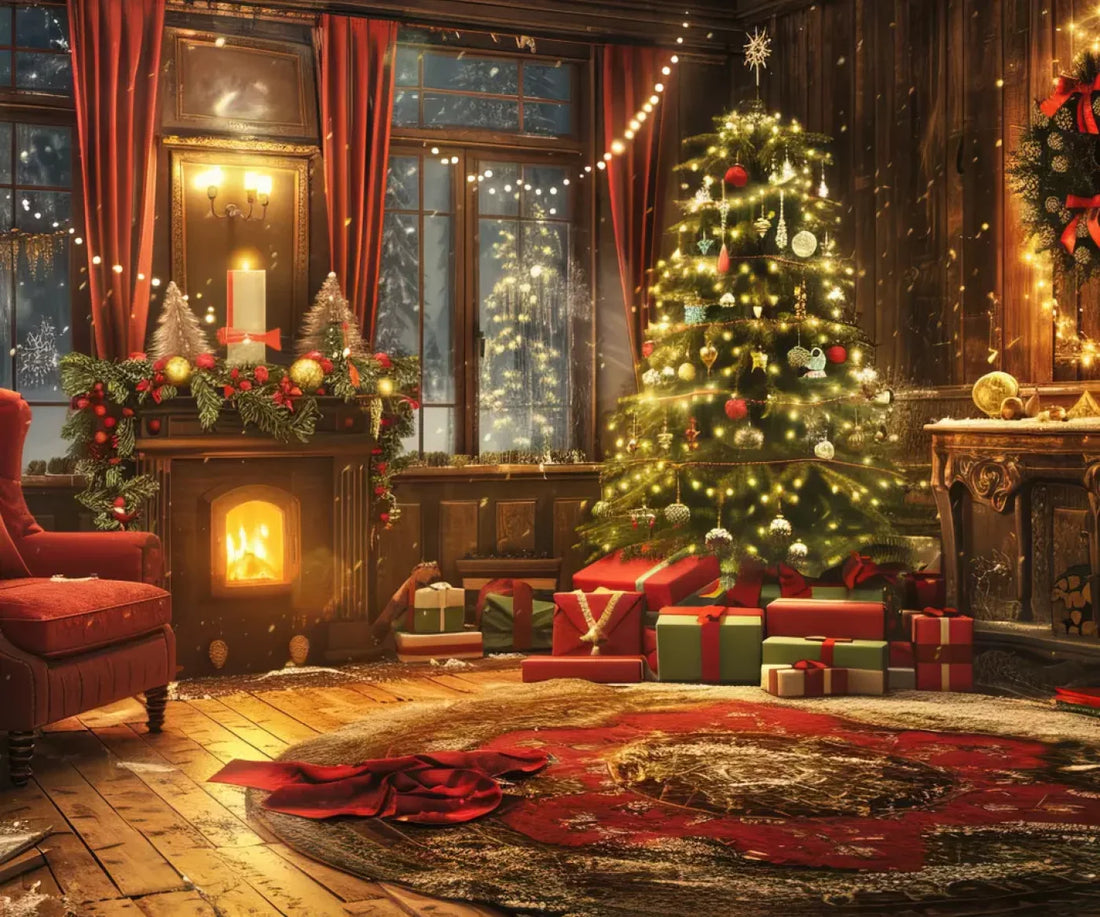 Magic Christmas Living 5’X4’2 Fleece (60 X 50 Inch) Backdrop