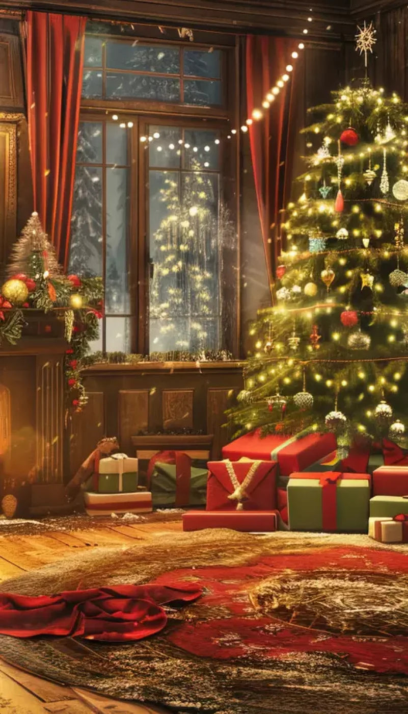 Magic Christmas Living 8’X14’ Ultracloth (96 X 168 Inch) Backdrop