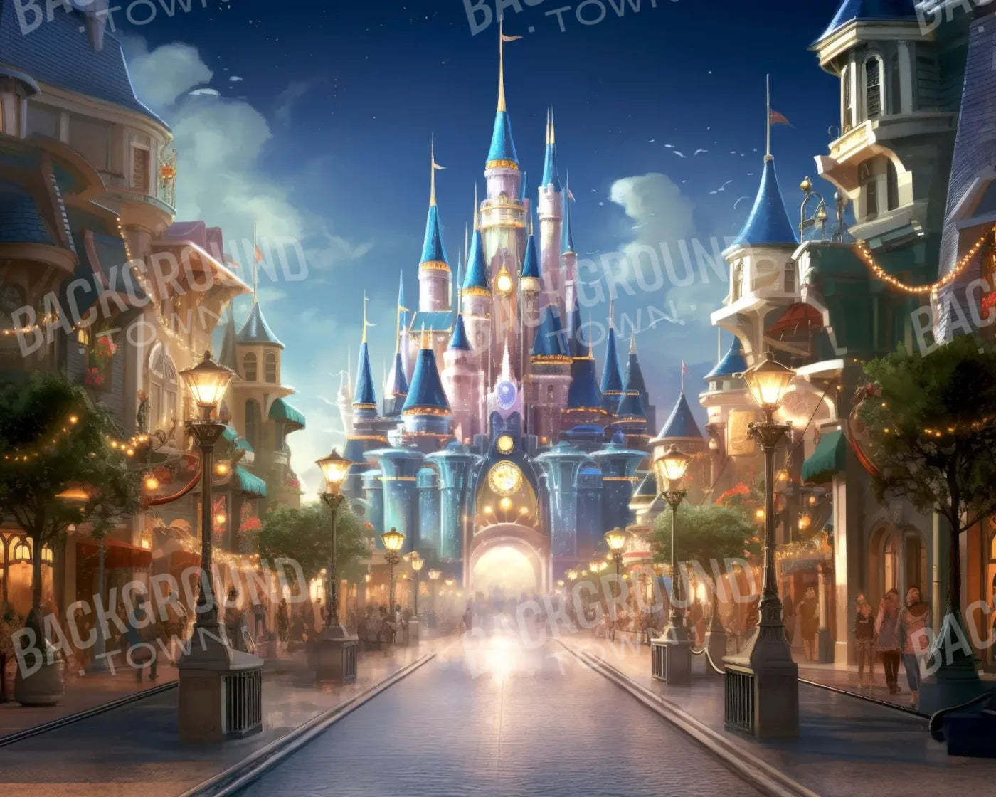 Magic Kingdom 10’x8’ Fleece (120 x 96 inch) Backdrop