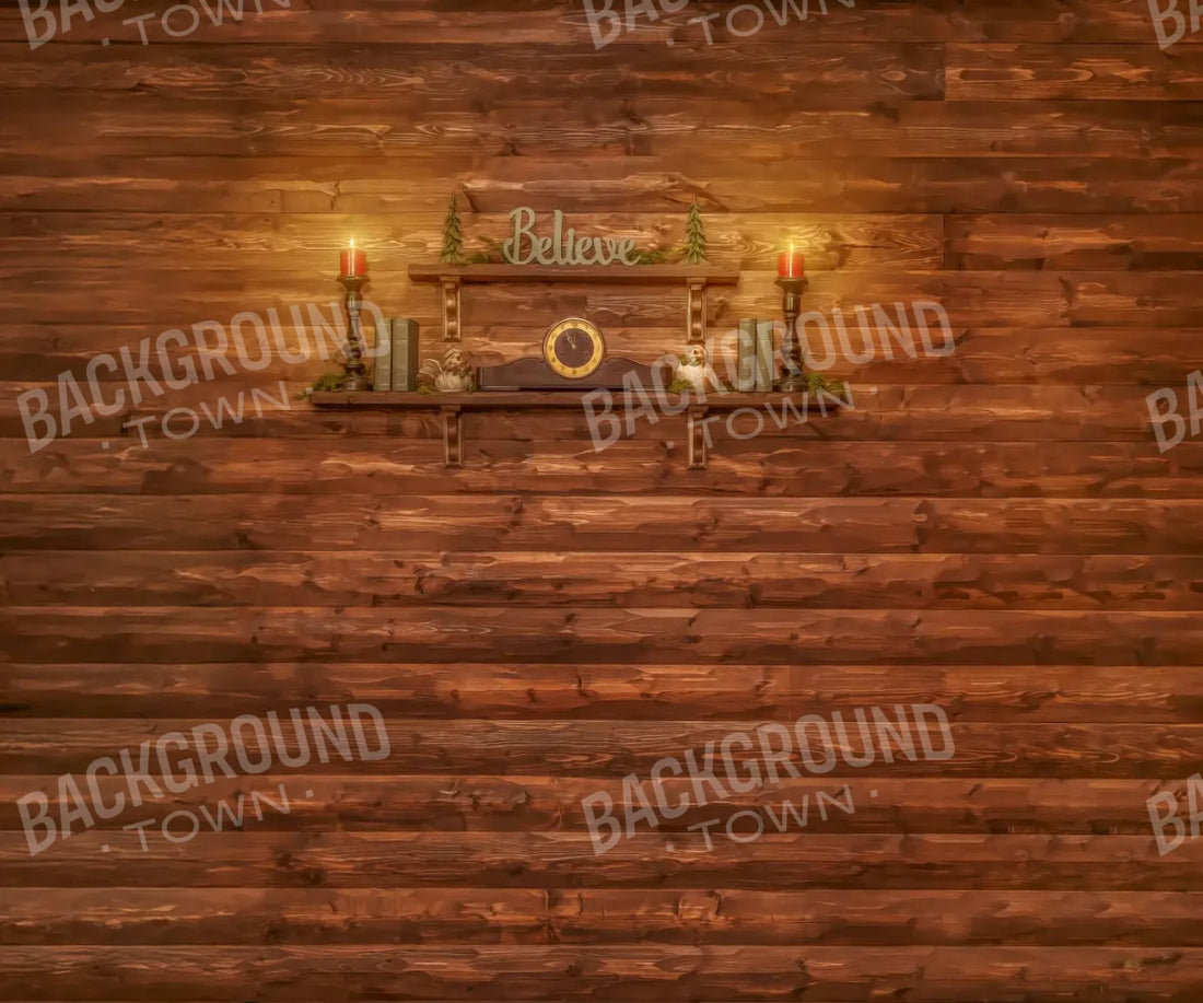 Brown Christmas Backdrop for Photography