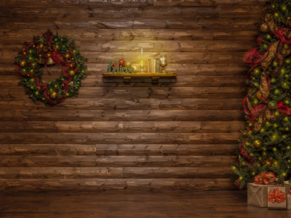 Magic of Santa Believe Wall Wide 6’8x5’ Fleece (80 x 60 inch) Backdrop