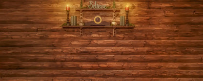 Magic of Santa Believe Wall Wide Backdrop