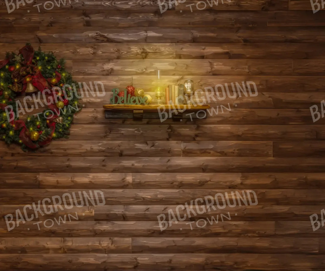 Brown Christmas Backdrop for Photography