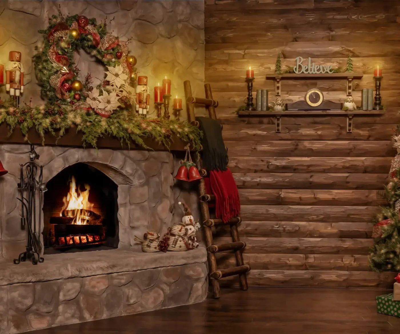 Magic of Santa Coble Full 12’x10’ UltraCloth (144 x 120 inch) Backdrop