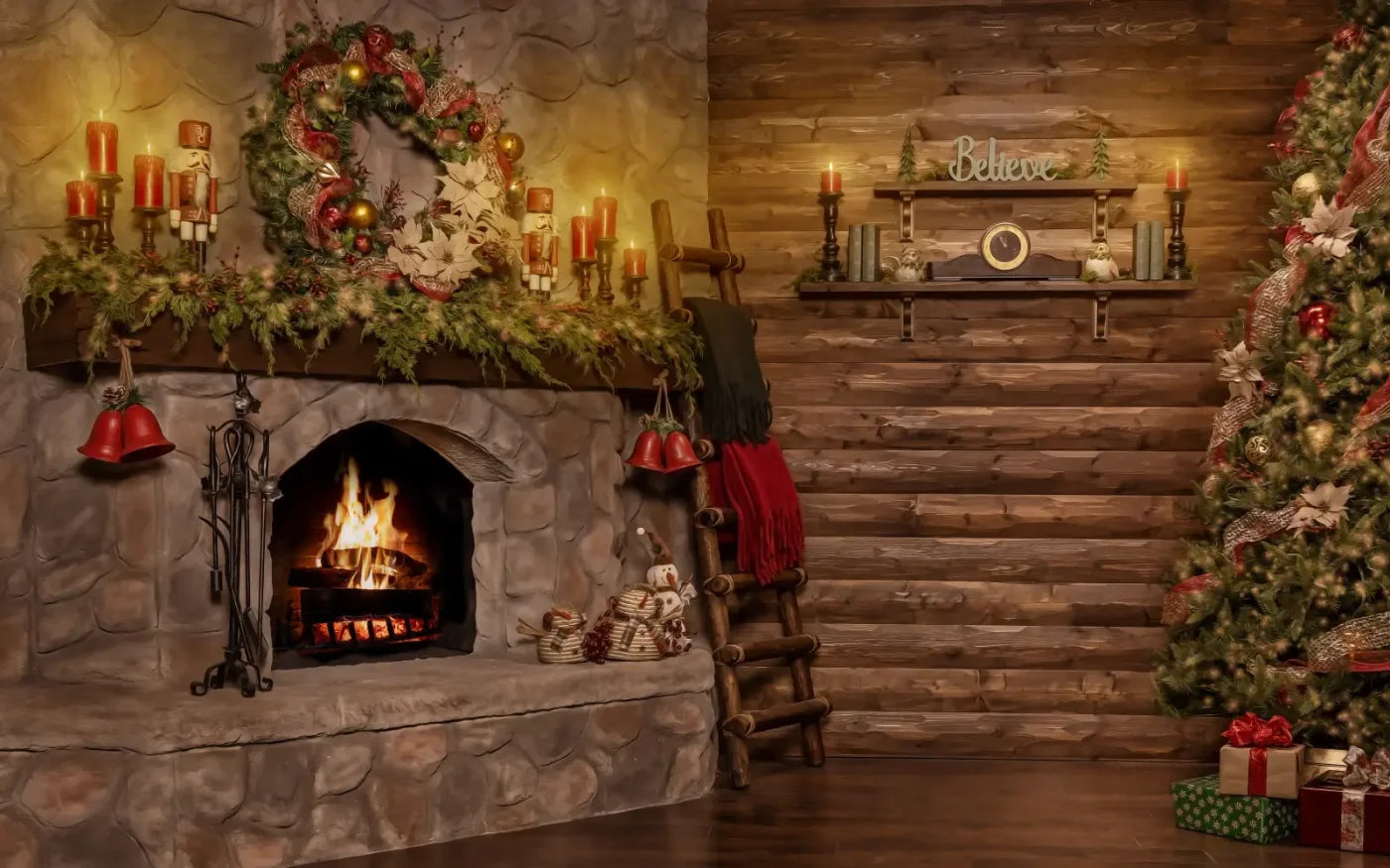 Magic of Santa Coble Full 16’x10’ UltraCloth (192 x 120 inch) Backdrop
