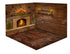 Magic of Santa Flagstone Fireplace II Backdrops