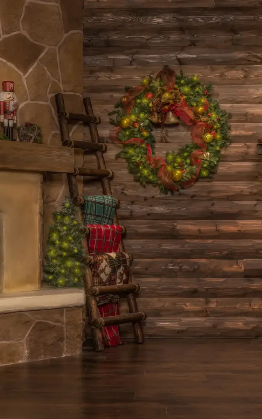 Magic of Santa Flagstone Set Backdrop