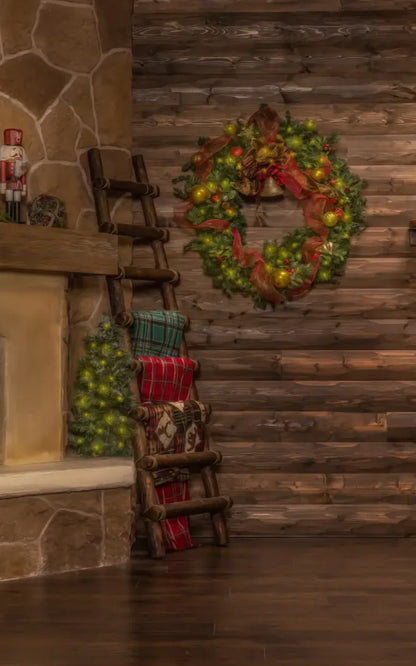 Magic of Santa Flagstone Set Backdrop