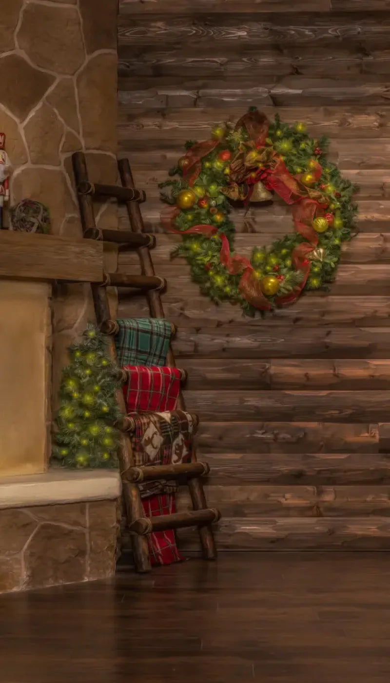 Magic of Santa Flagstone Set Backdrop