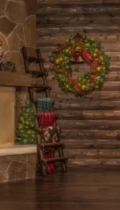 Magic of Santa Flagstone Set Backdrop