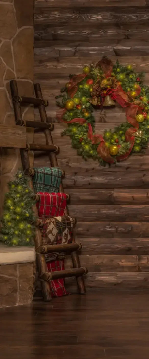 Magic of Santa Flagstone Set Backdrop