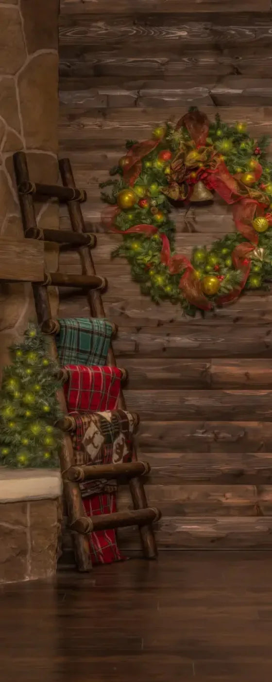 Magic of Santa Flagstone Set Backdrop