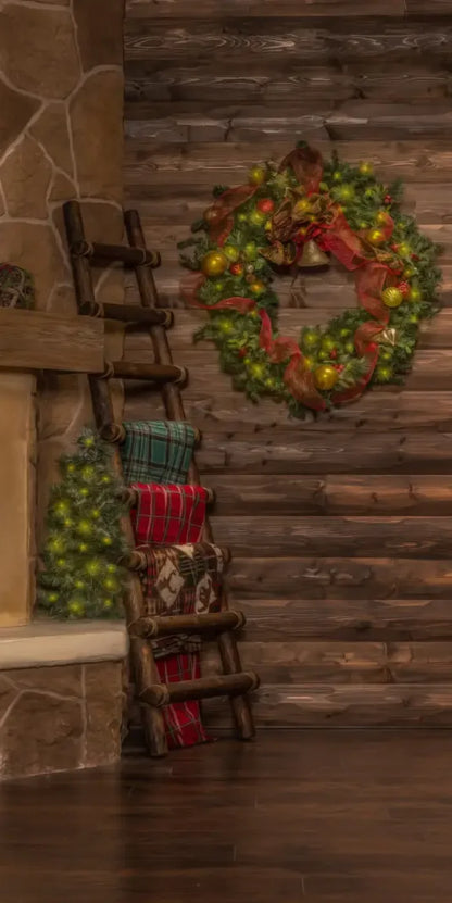 Magic of Santa Flagstone Set Backdrop
