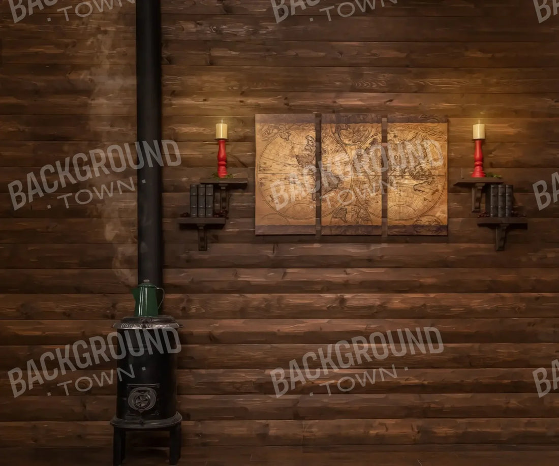 Brown Christmas Backdrop for Photography