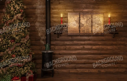 Magic of Santa Study With Tree 14’x9’ UltraCloth (168 x 108 inch) Backdrop