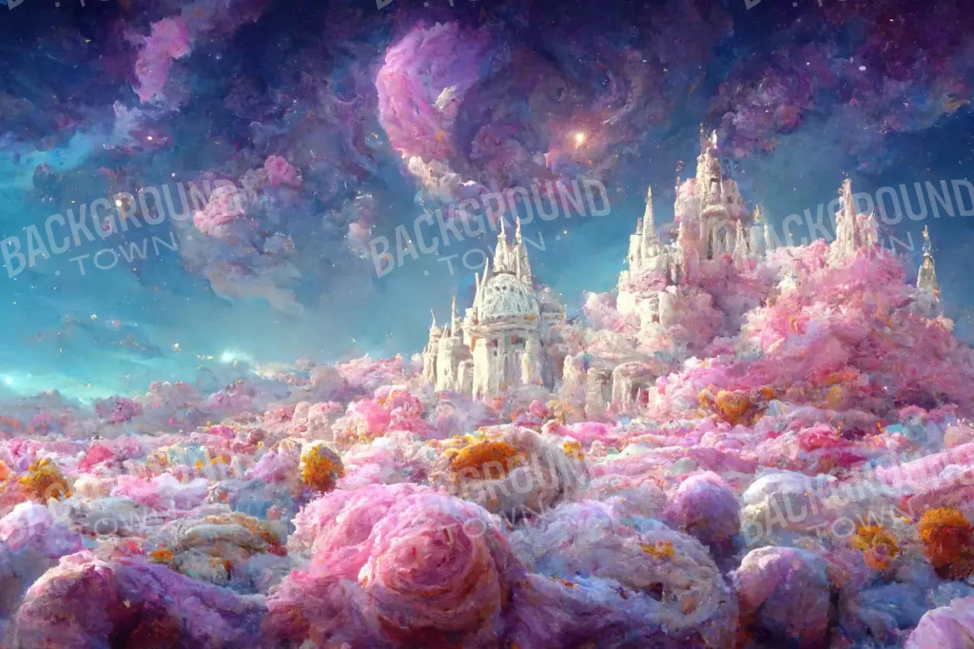 Magical Castle 8X5 Ultracloth ( 96 X 60 Inch ) Backdrop