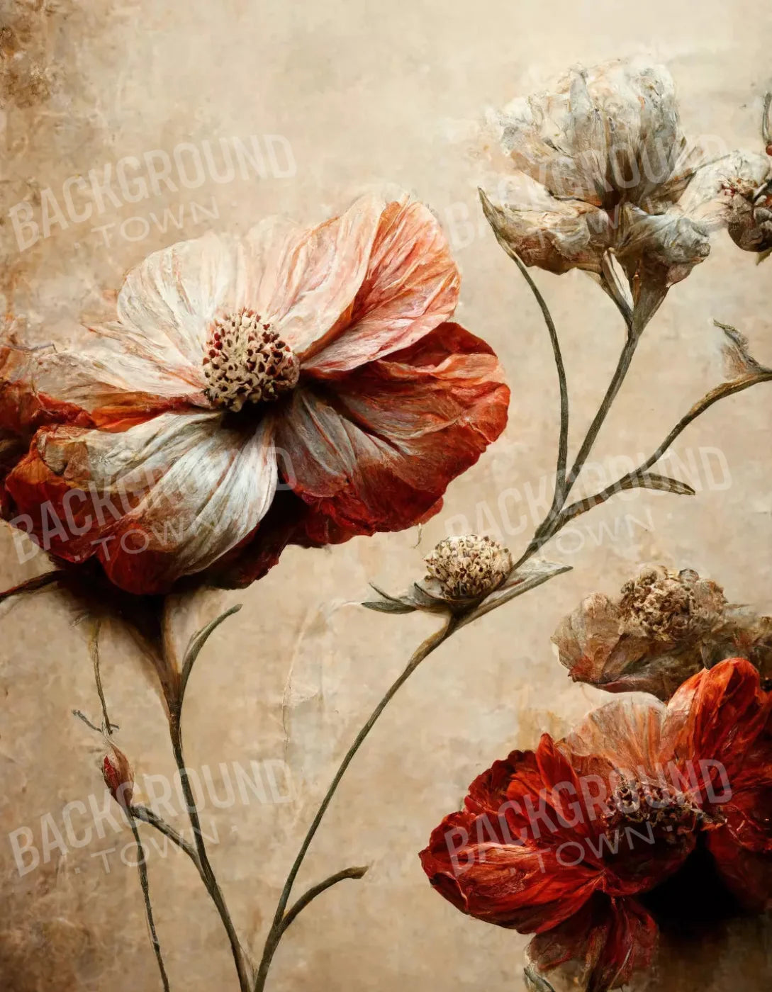 Magnlia Dreams 6X8 Fleece ( 72 X 96 Inch ) Backdrop