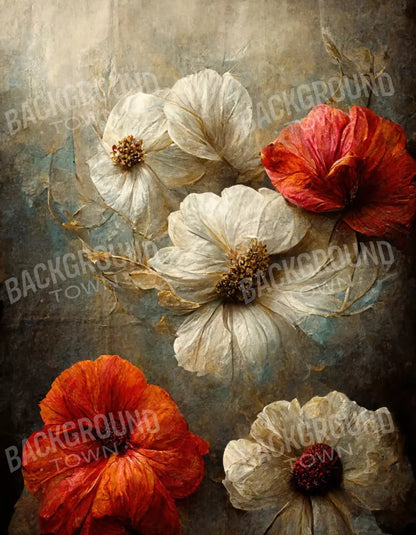 Magnolia Warmth 6X8 Fleece ( 72 X 96 Inch ) Backdrop