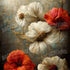 Magnolia Warmth 8X8 Fleece ( 96 X Inch ) Backdrop