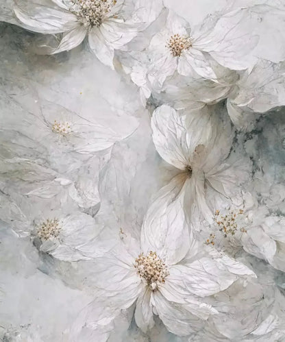 White Floral Backdrop for Photography