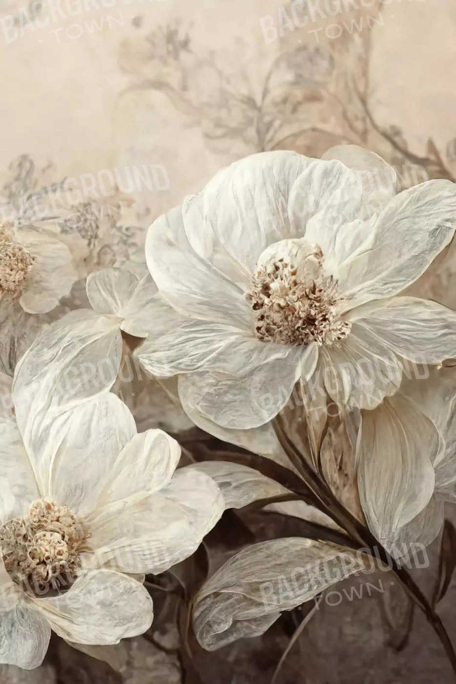 Magnolias 5X8 Ultracloth ( 60 X 96 Inch ) Backdrop