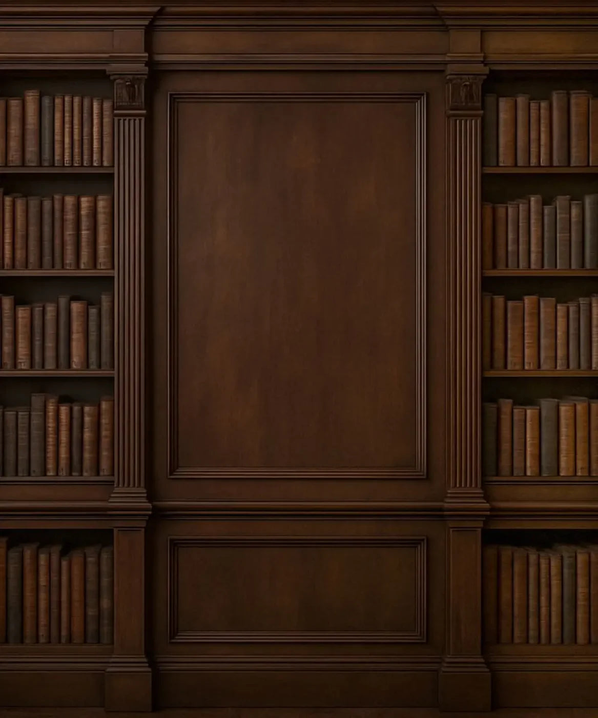 Mahogany Library Wall 10’x12’ UltraCloth (120 x 144 inch) Backdrop