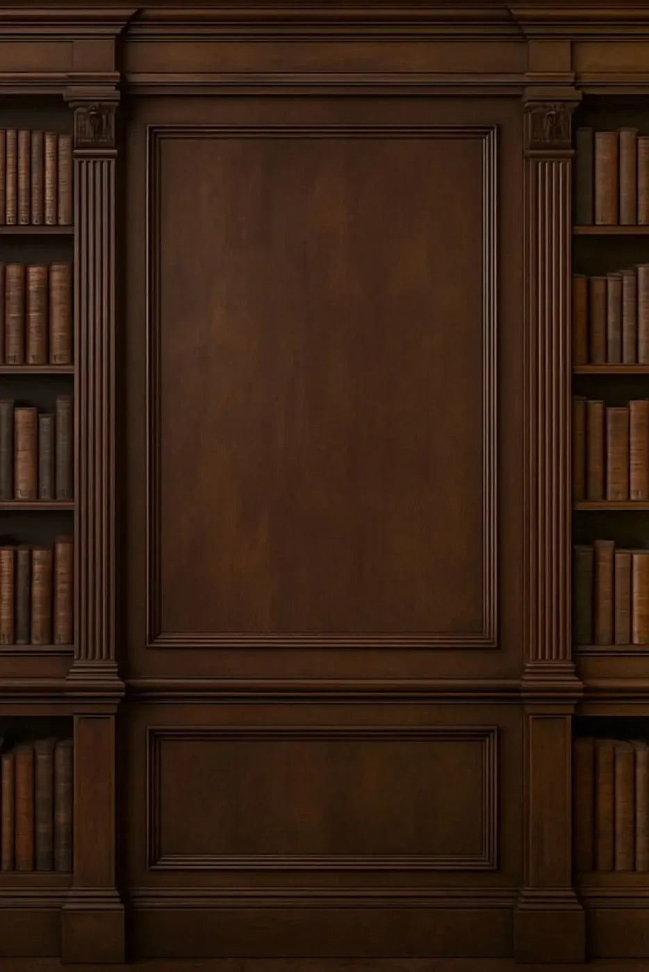 Mahogany Library Wall 8’x12’ UltraCloth (96 x 144 inch) Backdrop