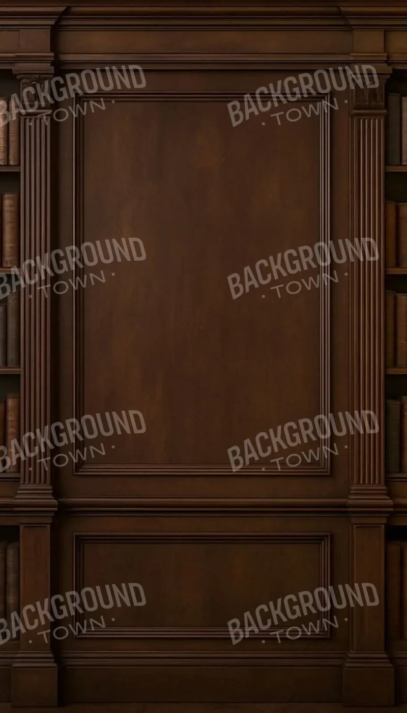 Mahogany Library Wall 8’x14’ UltraCloth (96 x 168 inch) Backdrop