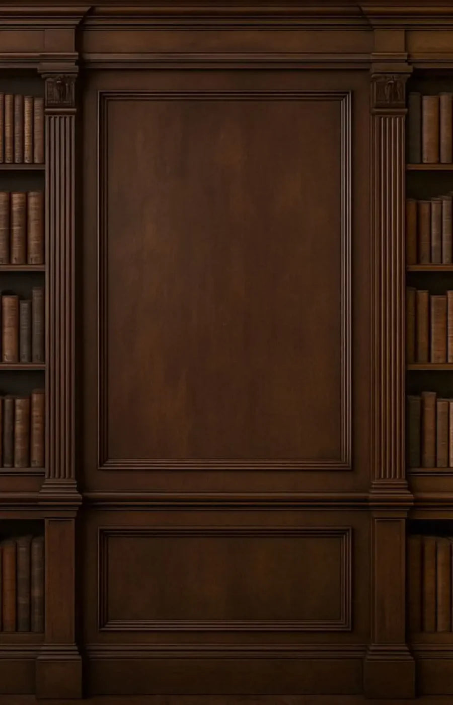 Mahogany Library Wall 9’x14’ UltraCloth (108 x 168 inch) Backdrop