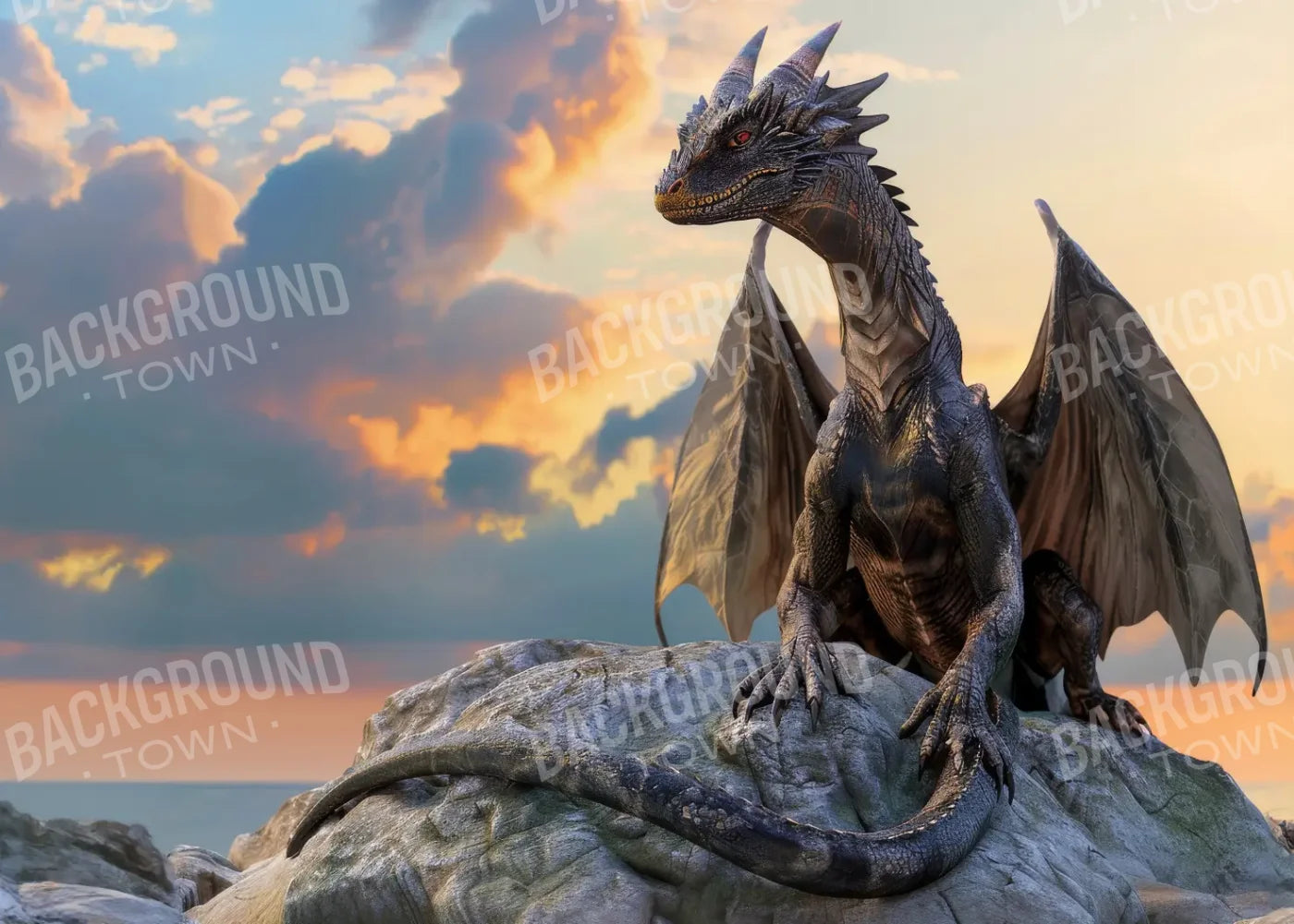 Magestic Dragon 7’x5’ UltraCloth (84 x 60 inch) Backdrop