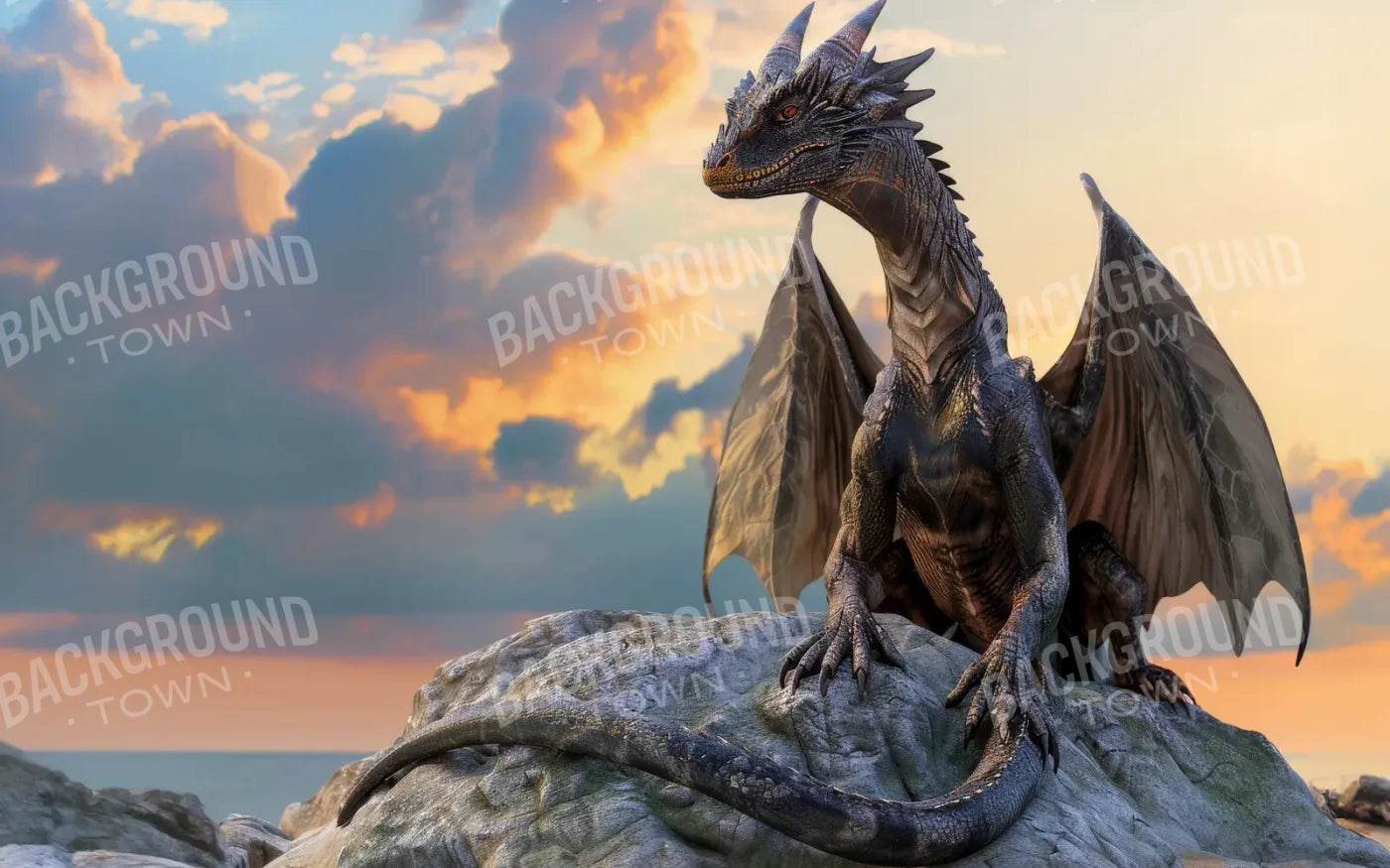 Magestic Dragon 8’x5’ UltraCloth (96 x 60 inch) Backdrop