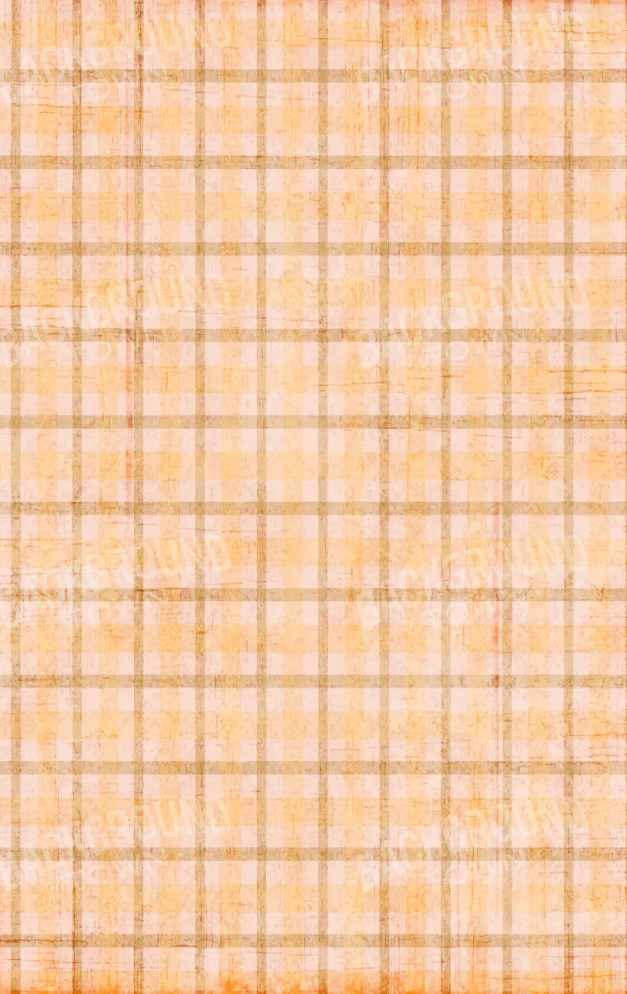 Mango Plaid 10X16 Ultracloth ( 120 X 192 Inch ) Backdrop